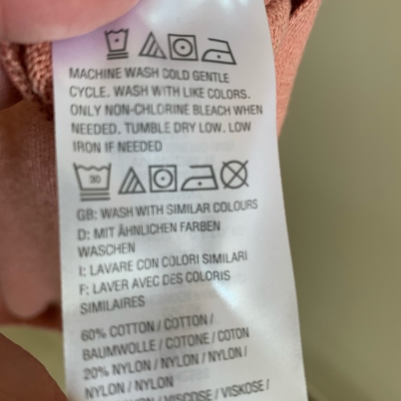 Denim&Co tunic, rose color, sz 2X NWOT - Picture 4 of 5